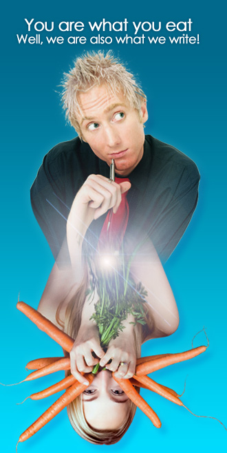 You are what you eat. Well, we are also what we write!