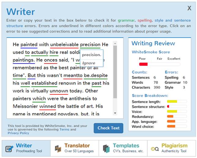 whitesmoke grammarly