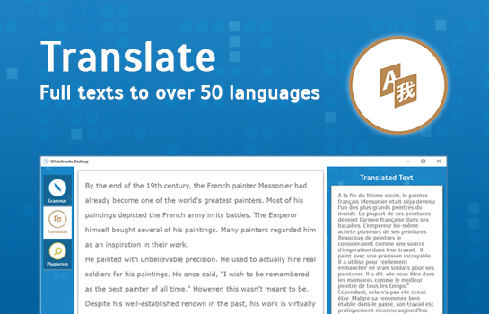 Translator for over 50 languages